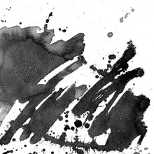Load image into Gallery viewer, Black Paintstrokes Canvas - 100x100cm
