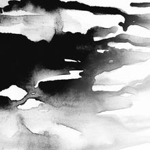 Load image into Gallery viewer, Black Watercolour Canvas - 100x100cm