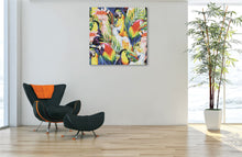 Load image into Gallery viewer, Flock of Tropical Birds Canvas - 100x100cm