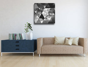 Wave of Triangles Canvas - 100x100cm