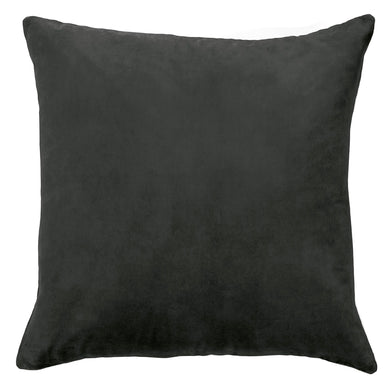 Aura Lux Velvet Cushion - Charcoal