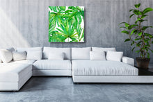 Load image into Gallery viewer, Bright Greenery Canvas - 120x120cm