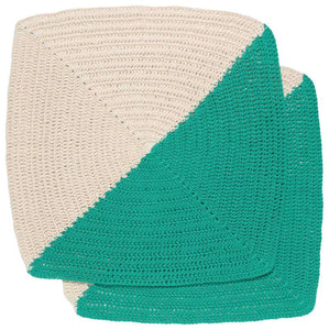 Danica Studio Angle Crochet Dishcloth - Sea Green