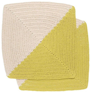 Danica Studio Angle Crochet Dishcloth - Citrine
